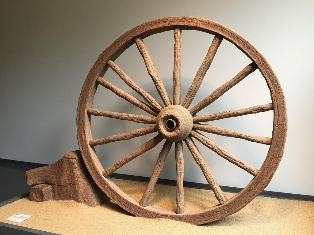 Roda de madeira antiga